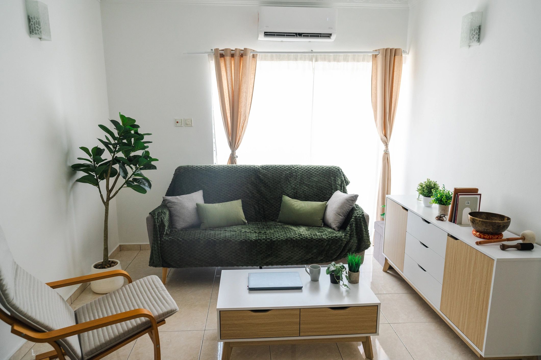 Contemporary apartment living room